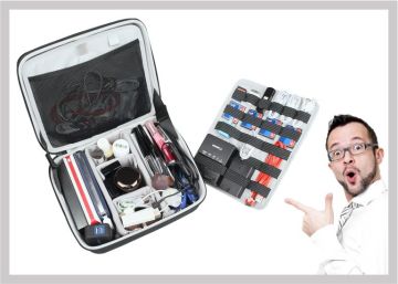 BUBM Multi-functional EVA tool carrying case external hard disk business card usb flash drive