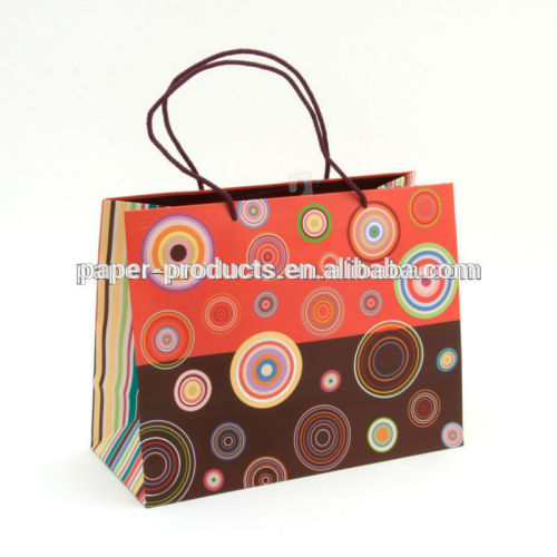 Colorful polka dot shopping bag for luxury