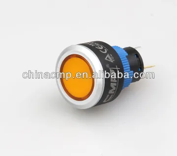 22mm plastic momentary or latching type push button switch with led indicator