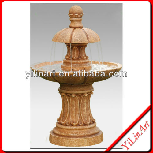 Yellow Granite Mushroom Indoor Mini Water Fountains YL-P263