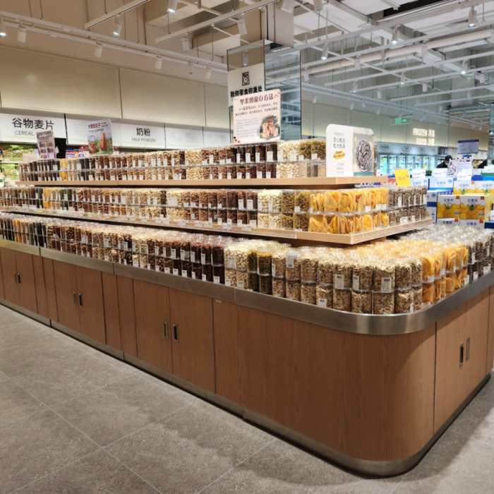 Bulk Food Shelves for Supermarket