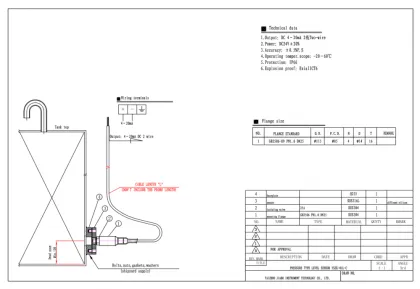 Liquid Level Sensors Type Marine Pressure