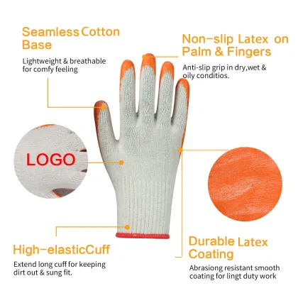 Wear-Resistant & Breathable Latex Site Protection Gloves: Ideal Labor Protection Gear