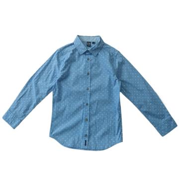 BOY'S BEE PRINT COTTON STRETCH SHIRT