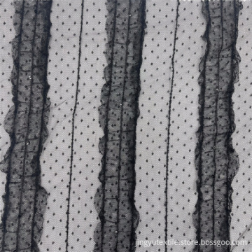 Lace Ribbon Embroidered Fabric