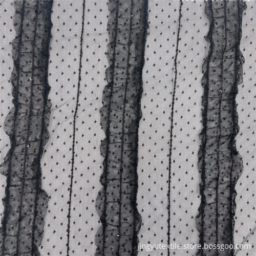 Lace Ribbon Embroidered Fabric