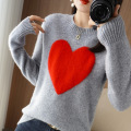 All wool padded knitwear for women