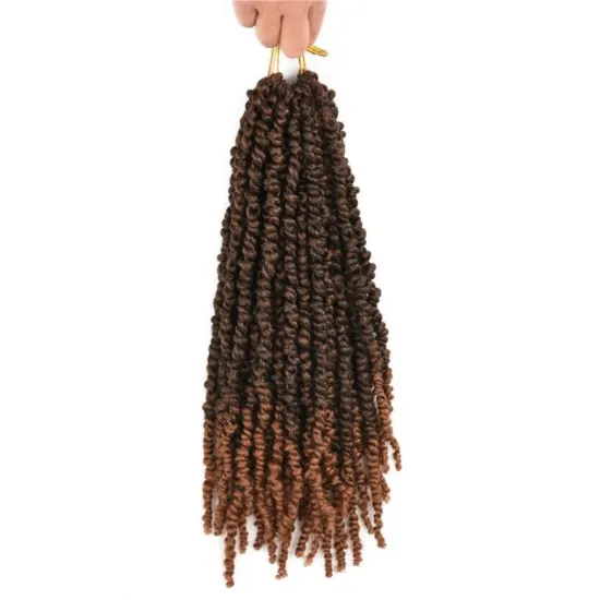MYZYR Pre-twisted Passion Twist Crochet Hair 18inch 11Stands Bohemian Synthetic Twist Hair Woman Crochet Braids