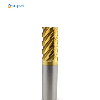 Carbide End Mill Unequal Pitch With Variable Helix