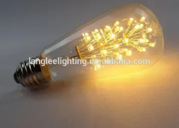 Fireworks LED Light E27 ST64 Edison Vintage Flower Bulb lamp Decorative Cafe star