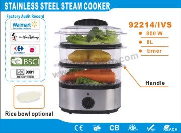 3-layer Stainless Steam Cooker XJ-92214-IVS