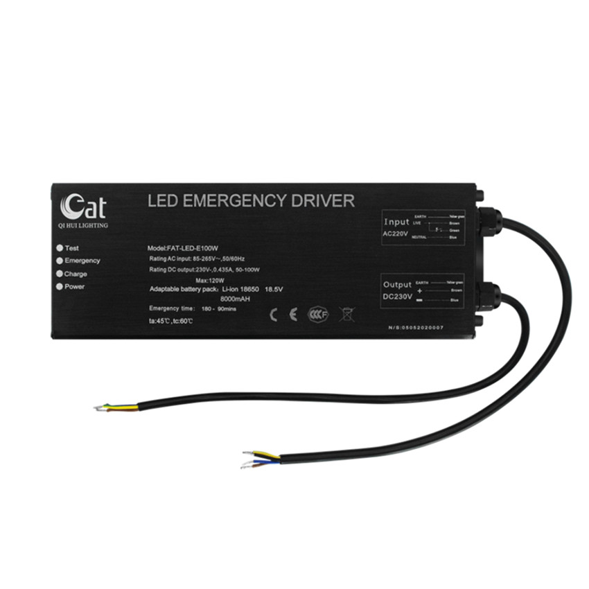 Conductor de emergencia LED 2 horas para luz industrial