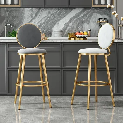 Luxury Gold Bar Stools for Restaurants and Bars