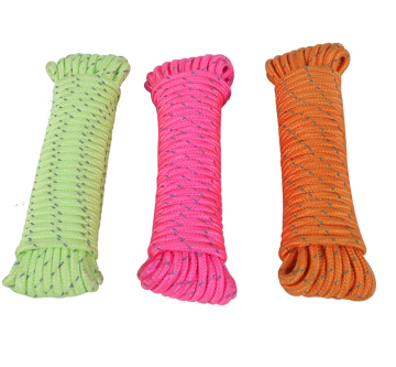 Heavy Duty Diamond Braided Polypropylene Rope - Red/Yellow/Blue/Green