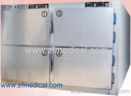 4 Corpse Mortuary Freezer Casket 