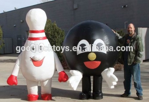 outdoor walking advertising Celebrity-Lanes Bowling-Ball Bowling-Pin Inflatable Costume