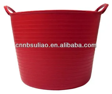 flexible and portable pink water garden bucket/plastic bucket