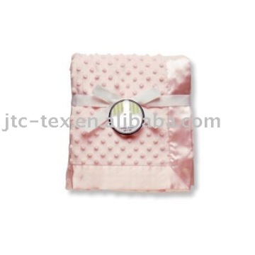 Soft Touch Baby Mink Cozy Blanket - Textured Pink