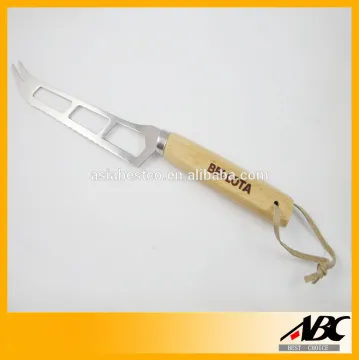 LFGB Wooden Handle Stainless Steel Cheese Knife