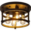 4-Light Retro Vintage Metal Rustic Ceiling Lamp