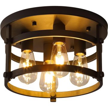 4-Light Retro Vintage Metal Rustic Ceiling Lamp