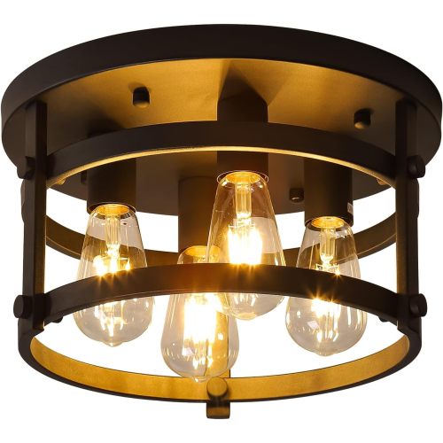 4-Light Retro Vintage Metal Rustic Ceiling Lamp