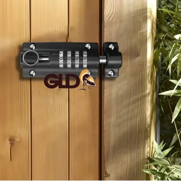 4 -siffrig nyckelfri grindlås - Zink Chrome Plated SecurityLatch för inomhus och utomhusbruk