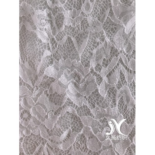 Shiny Nylon Poly Lace Knit Fabric