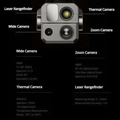 Autel Robotics EVO Max 4T IP43 Rating Waterproof Mapping Thermal Camera Drone Autel EVO Max 4T Anti Interference Dron quadcopter