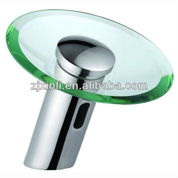 Luxury Brass Electric Infrared Basin Tap, Deck Mounted Sensor Tap For Cold Water Only, Chrome Finishing