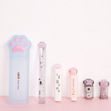 Kawaii Cat Paw 문구 세트 소녀를위한