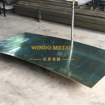 3mm thick brass metal plate for structural design elements
