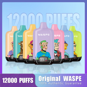 Waspe Digital Box 12K Puffs vape Pod LED شاشة هولندا