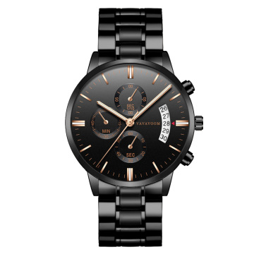 Hannah Martin G001 ผู้ชายราคาถูกขายร้อนปฏิทิน Rose Gold Luxury Classic นาฬิกาควอตซ์ชายนาฬิกาข้อมือนาฬิกากันน้ำแบบดิจิตอล
