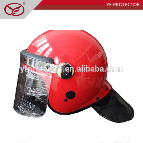 Military Swat Red Plastic Riot Helmet