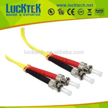 ST to ST Single Mode optical fiber jumper cable, Duplex, 9/125