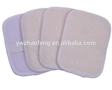 2016 new big loofah scrub sponge bath pad