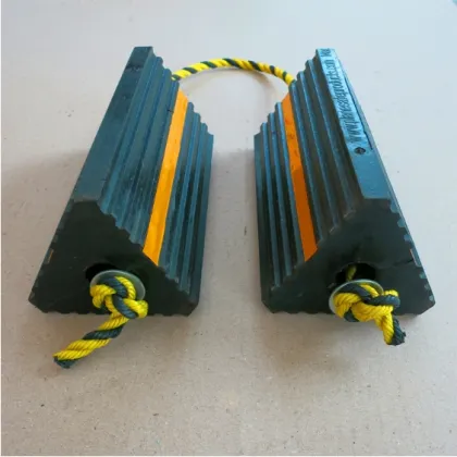 Durable Rubber Airplane Wheel Chocks with Rope