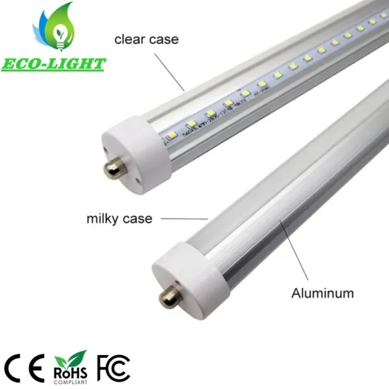 China Factory 3 Years Warranty AC85-265V LED Tube, 50W/55W, 2.4m/8ft/96inch, FA8 Single Pin T10