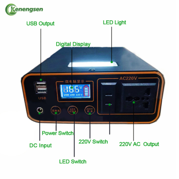 Best Rated Portable Power Station: AC/DC Charge Energy Power Bank for Home and Camping