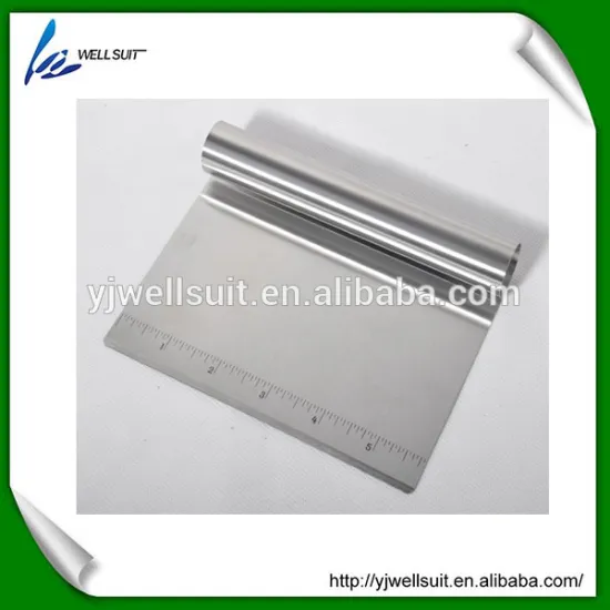 Stainless steel Flour Scraper Pastry Flour Cutter pizza dough scraper shovel with scale mark