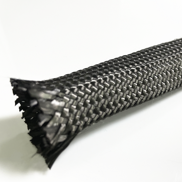 Good Quality Chemical Resistance Heat Resistant Carbon Fiber Braided Sleeve For Metallurgy1