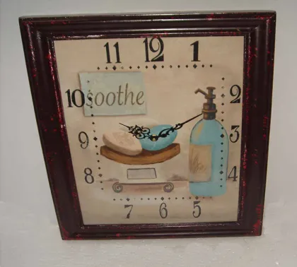 Home Textiles Wood Framed Wall Clock