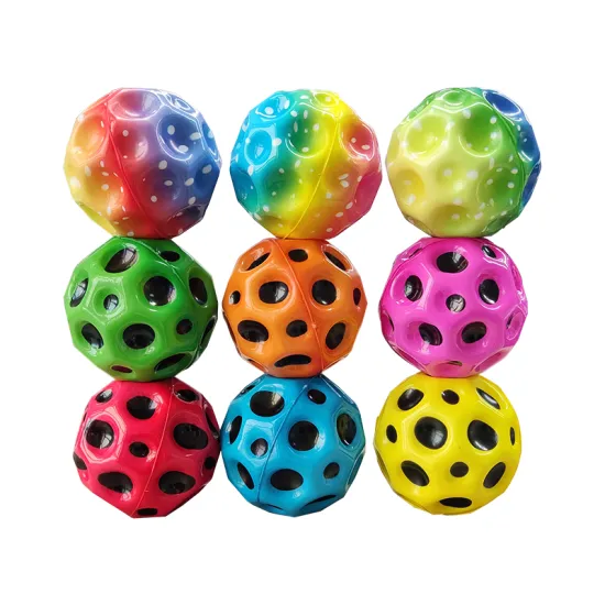 Hot Selling Moon Ball PU Foam Multi-Hole Coral Anti-Stress Ball for Sports