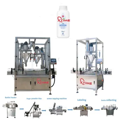 Automatic Auger Cosmetic Powder Talcum Powder Filling