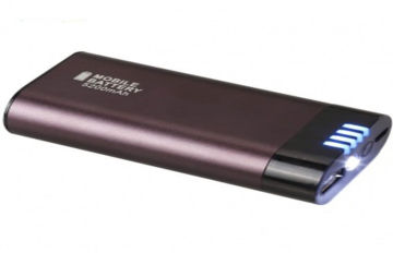 Dual Micro Usb 18650 Power Bank External High Capacity 4400mah With Flashlight