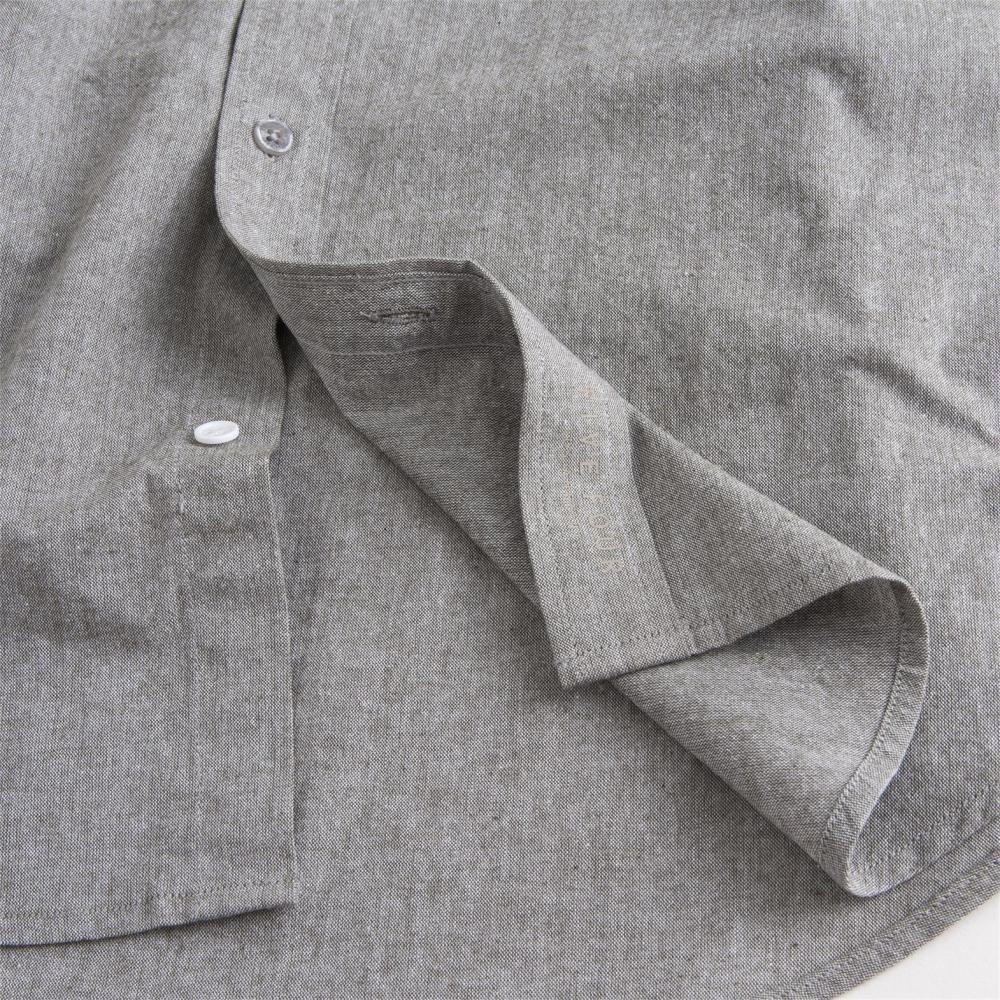 Men's Short Sleeve Solid Cotton Shirt