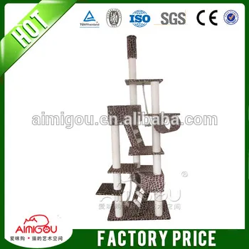 15 years factory outdoor cat furniture / china import sisal cat tree