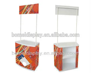 Portable plastic promotion table, outdoor billboard advertising equipment