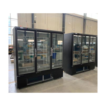 RUNTE Supermarket Equipment: Glass Fridge Commercial Refrigerator